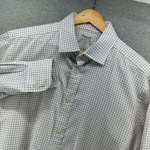T.M. Lewin Luxury Slim Fit Check Dress Shirt Size 16.5 34.5 Men’s